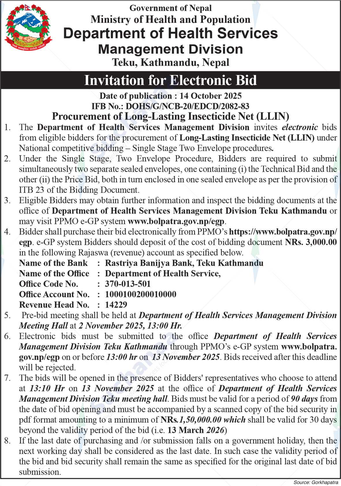 Department of Health Services