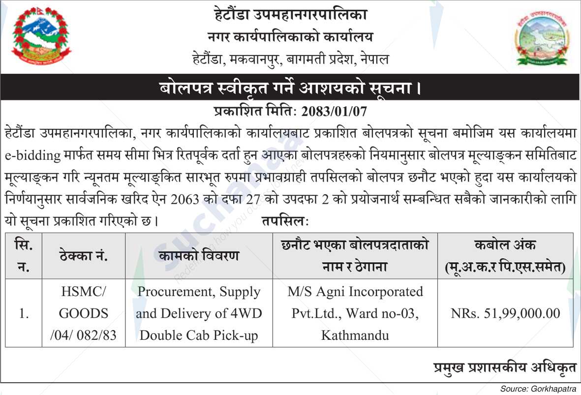 Hetauda Sub Metropolitan City