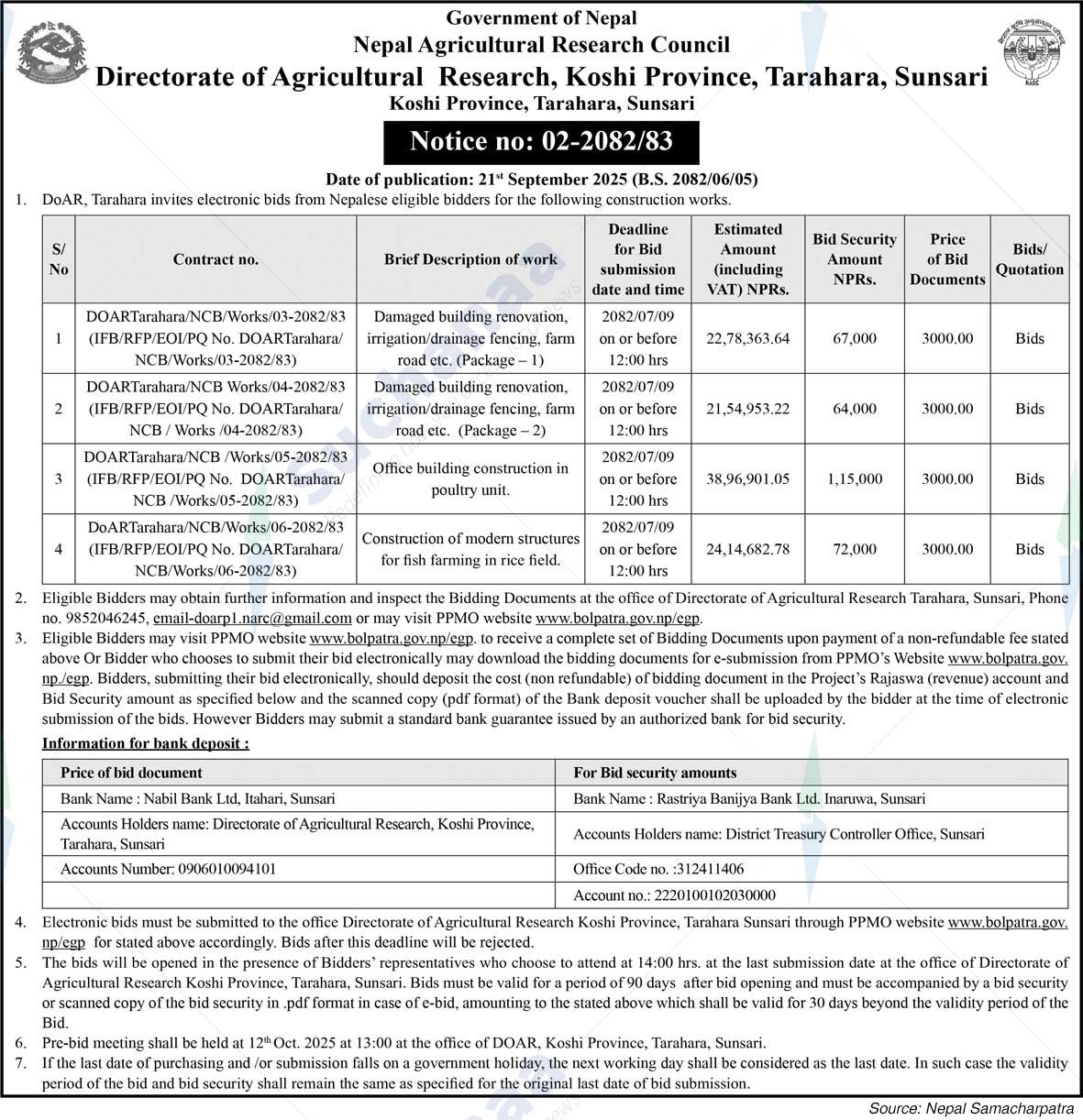 Directorate of Agricultural Research, Koshi Province, Tarahara, Sunsari