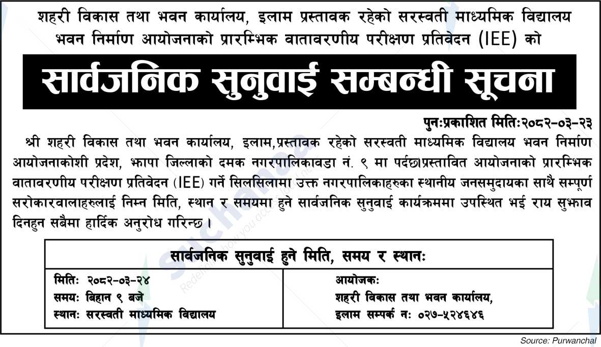 Urban Development and Building Office, Ilam