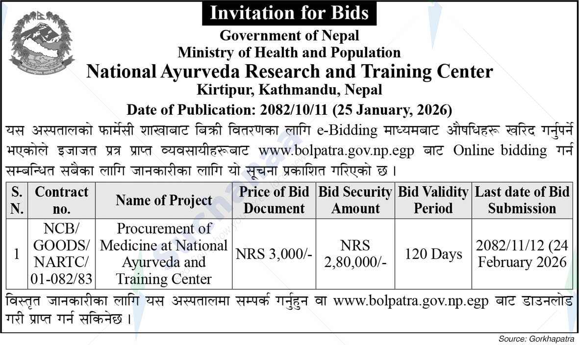 National Ayurveda Research and Training Center (NARTC)