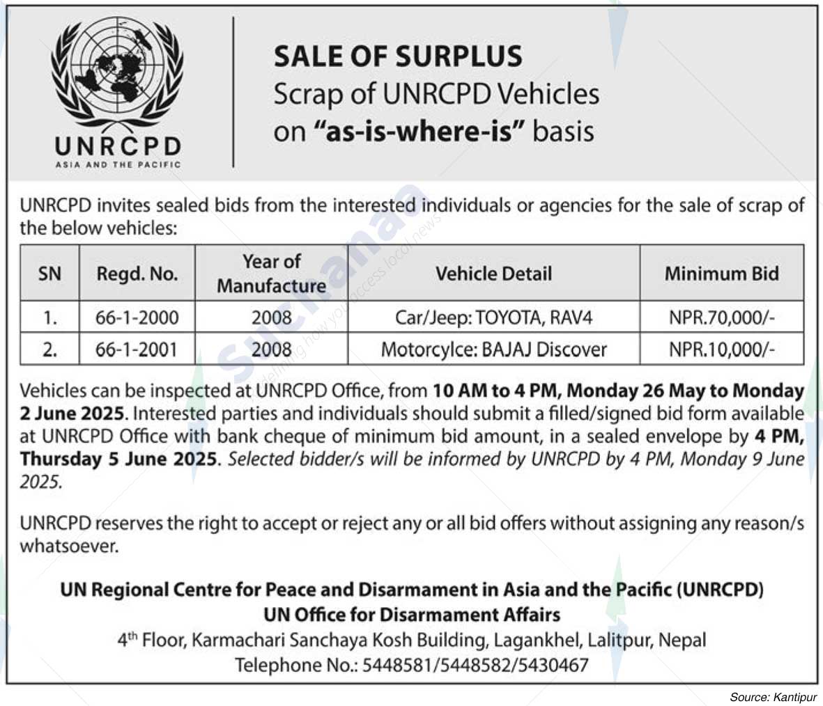 UN Regional Centre for Peace and Disarmament in Asia and the Pacific (UNRCPD)