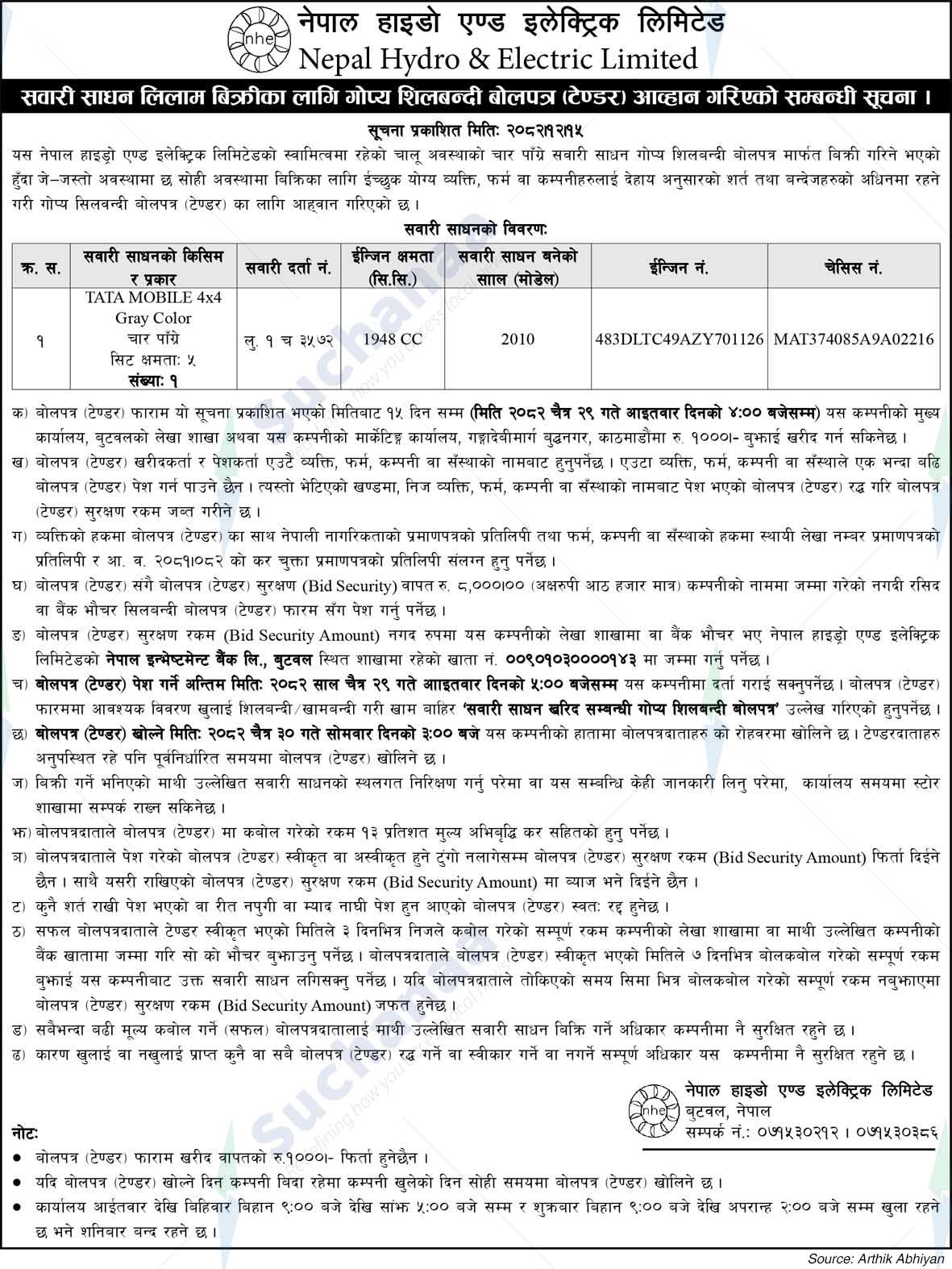 Nepal Hydro & Electric Limited