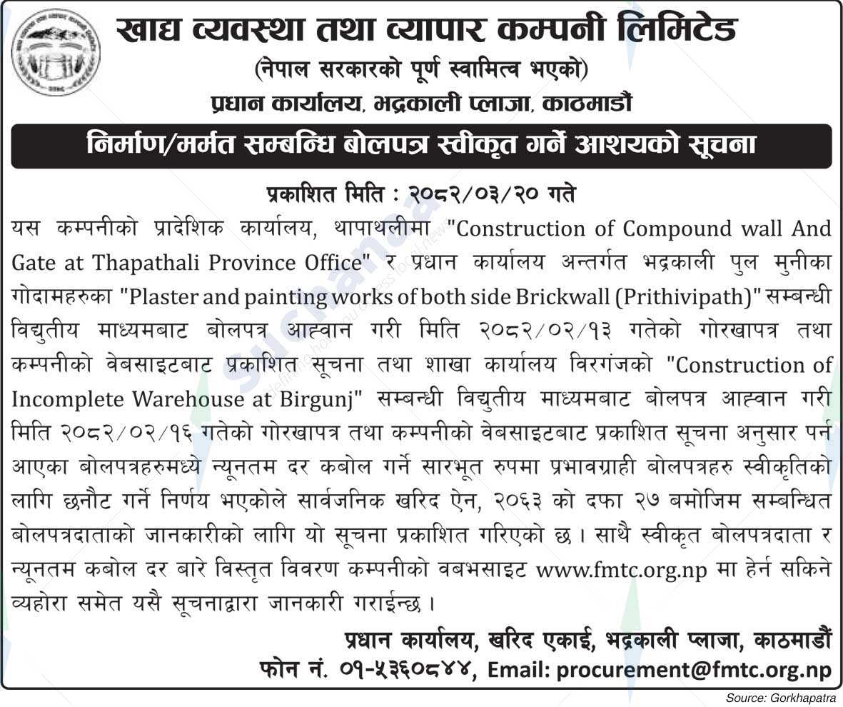 Food Management and Trading Company Limited