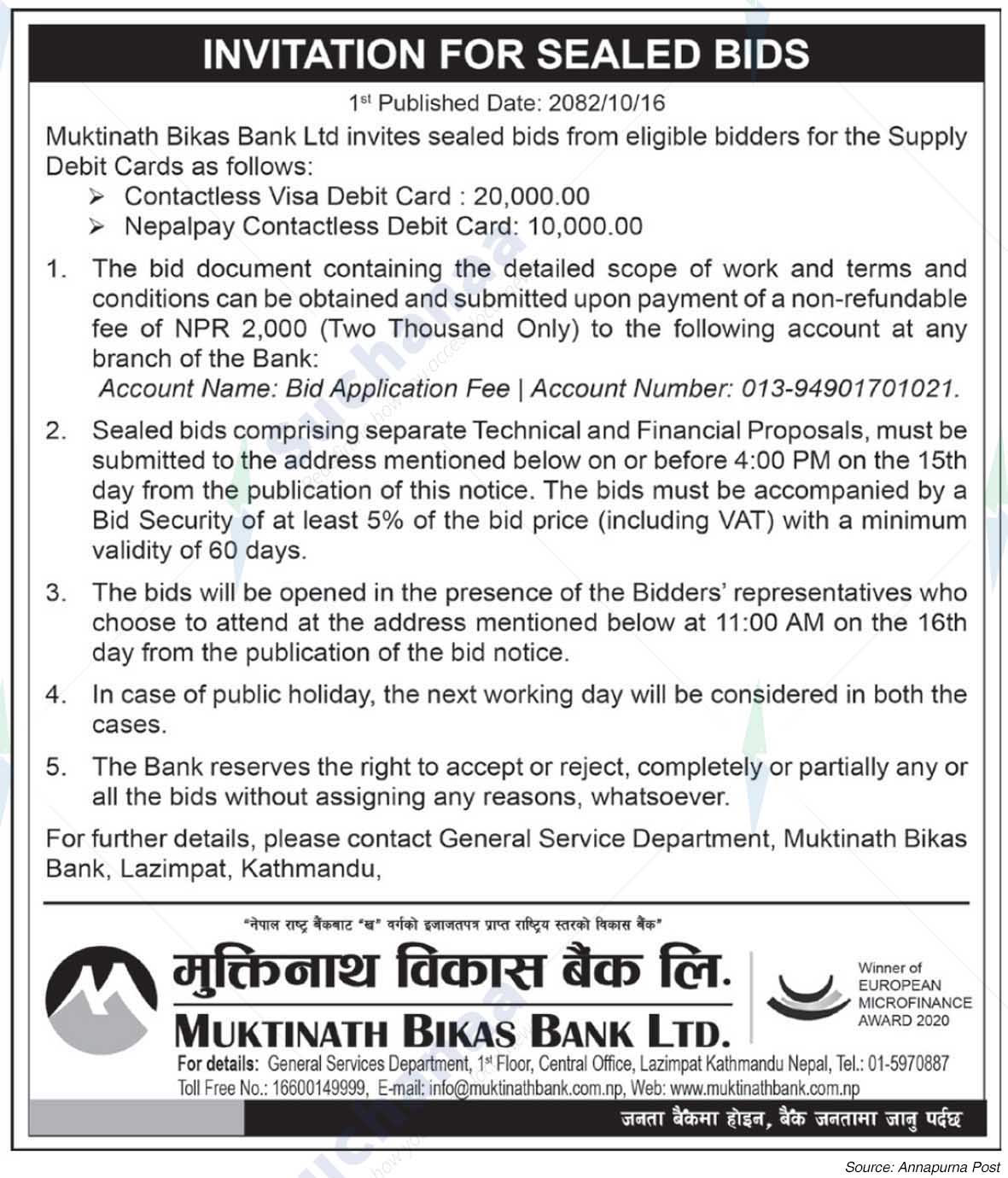 Muktinath Bikas Bank Ltd.
