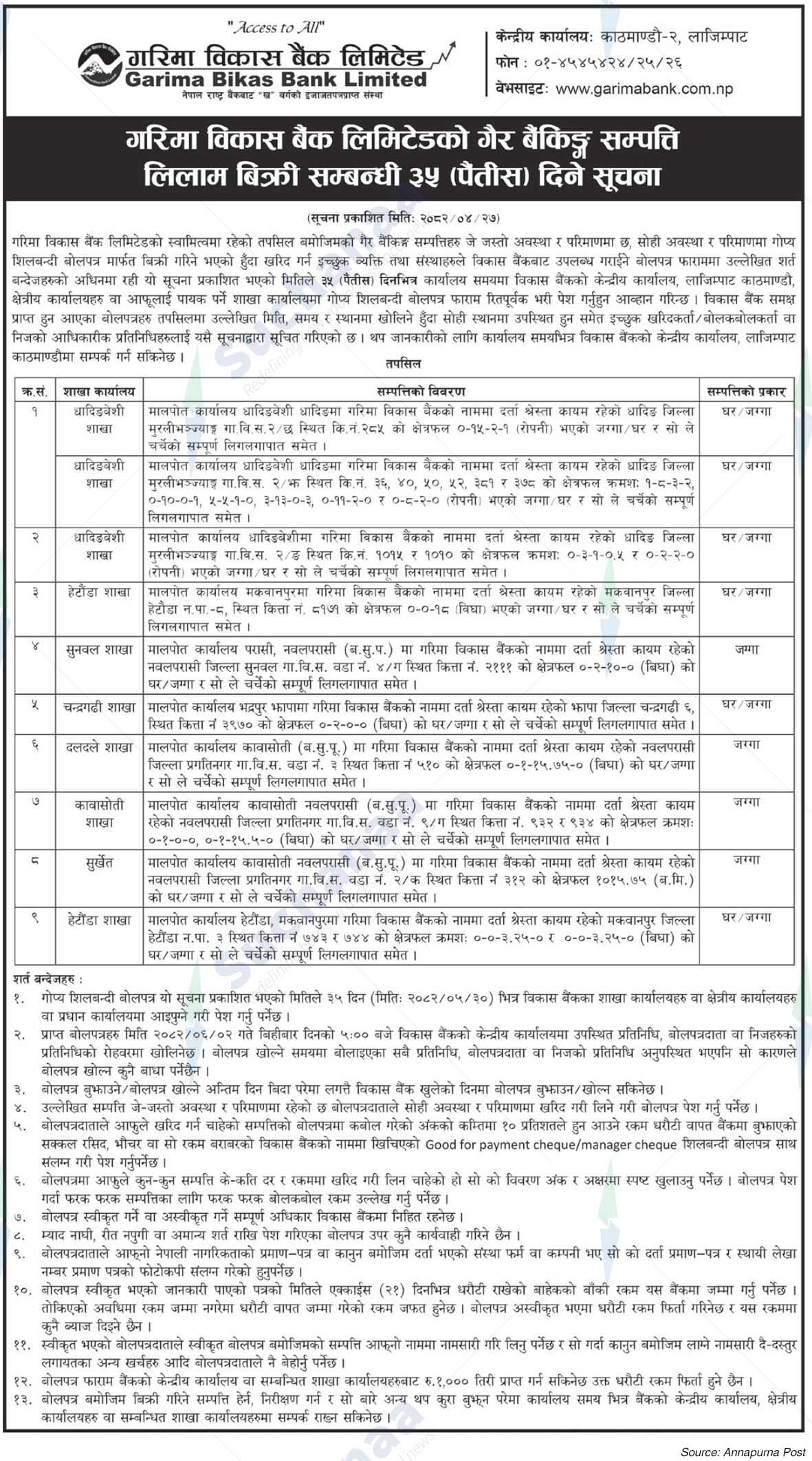 Garima Bikas Bank Limited