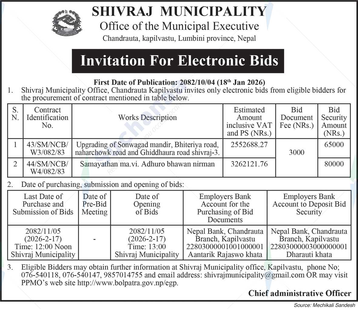 Shivraj Municipality