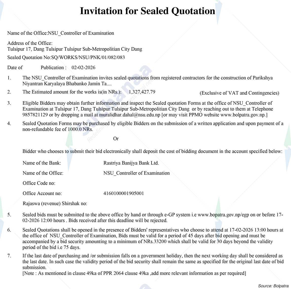 NSU_Controller of Examination