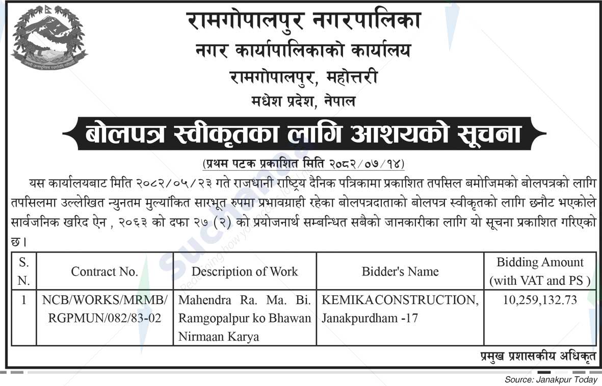 Ram Gopalpur Municipality