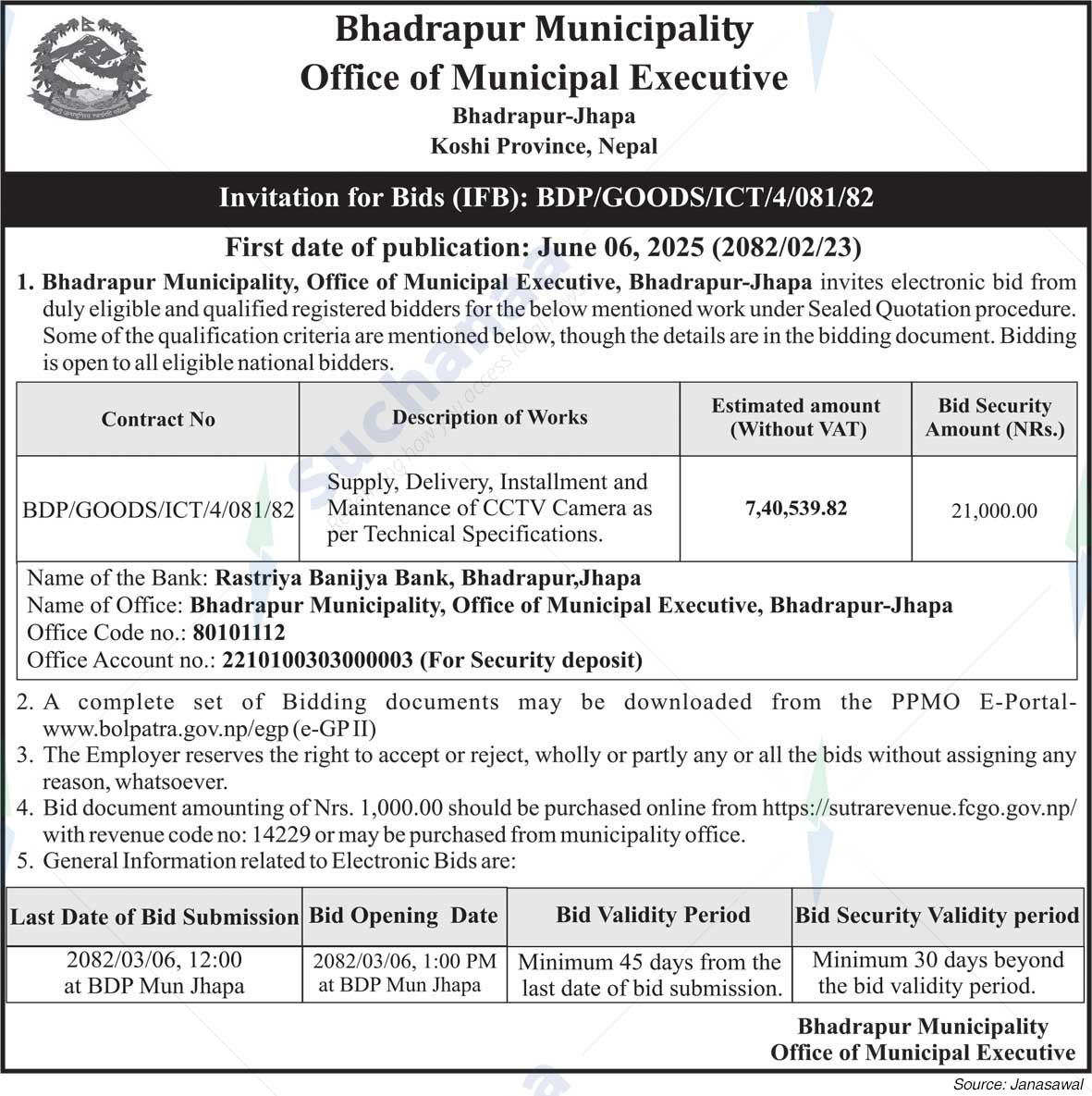 Bhadrapur Municipality