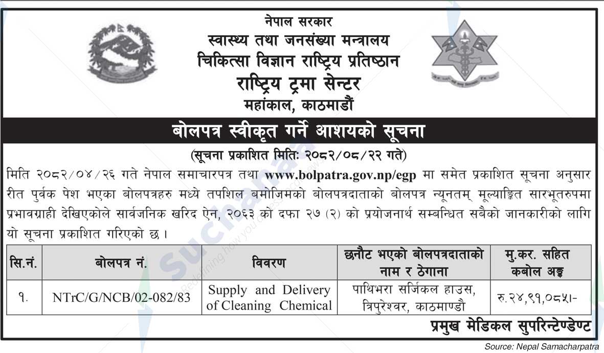 Academy of Medical Sciences National Trauma Center Mahankal
