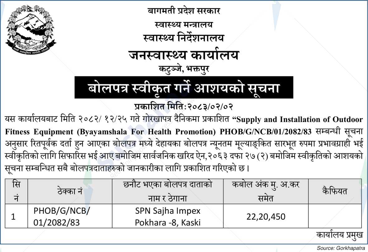Public Health Office, Bhaktapur