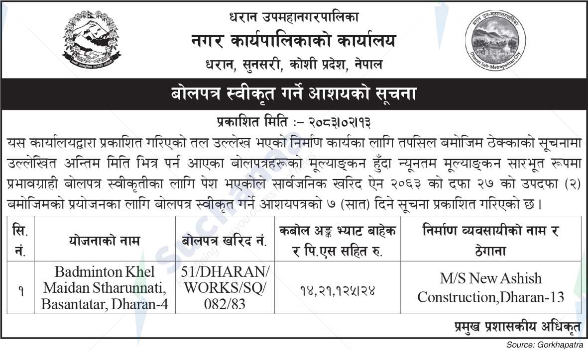 Dharan Sub-Metropolitan City