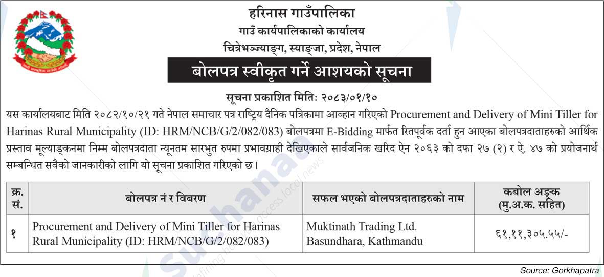 Harinas Rural Municipality