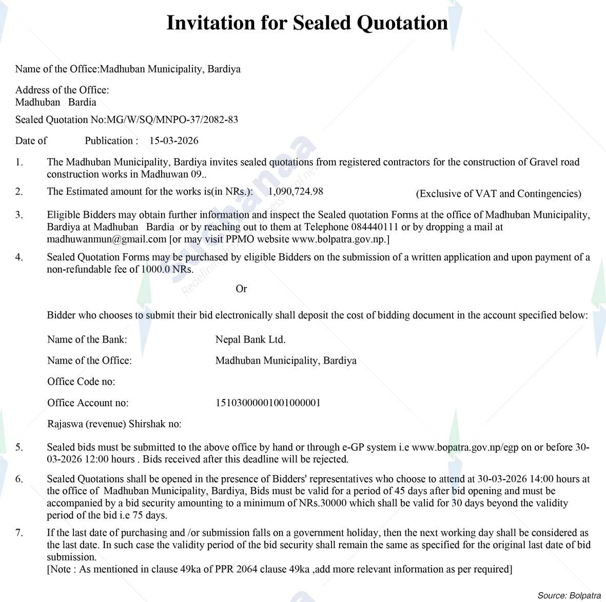 Madhuwan Municipality