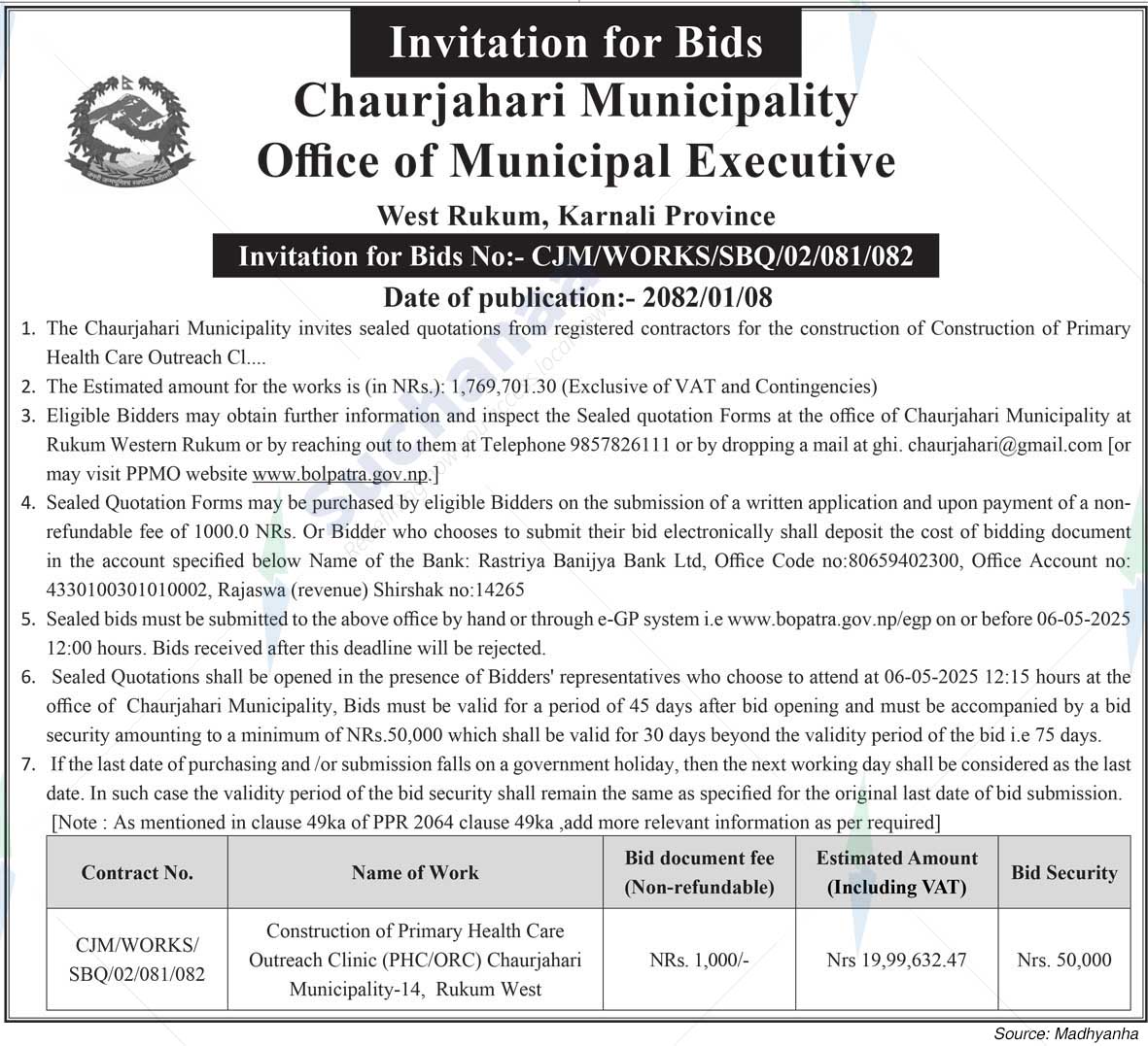 Chaurjahari Municipality
