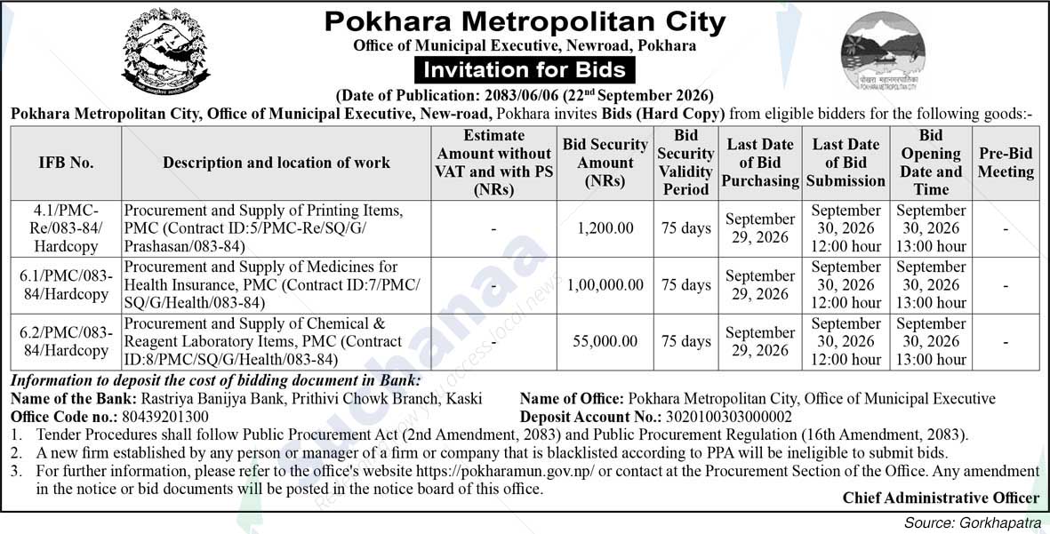 Pokhara Metropolitan CIty