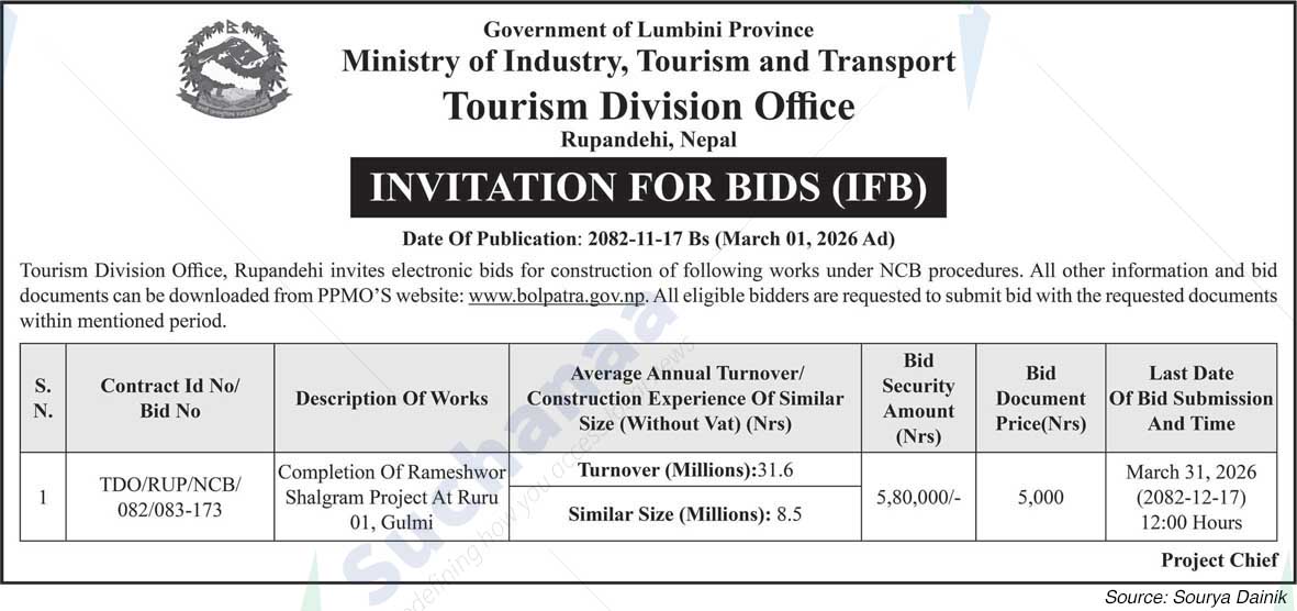 Tourism Division Office, Rupandehi