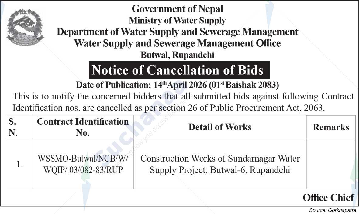 Water Supply and Sewerage Management Office,  Rupandehi