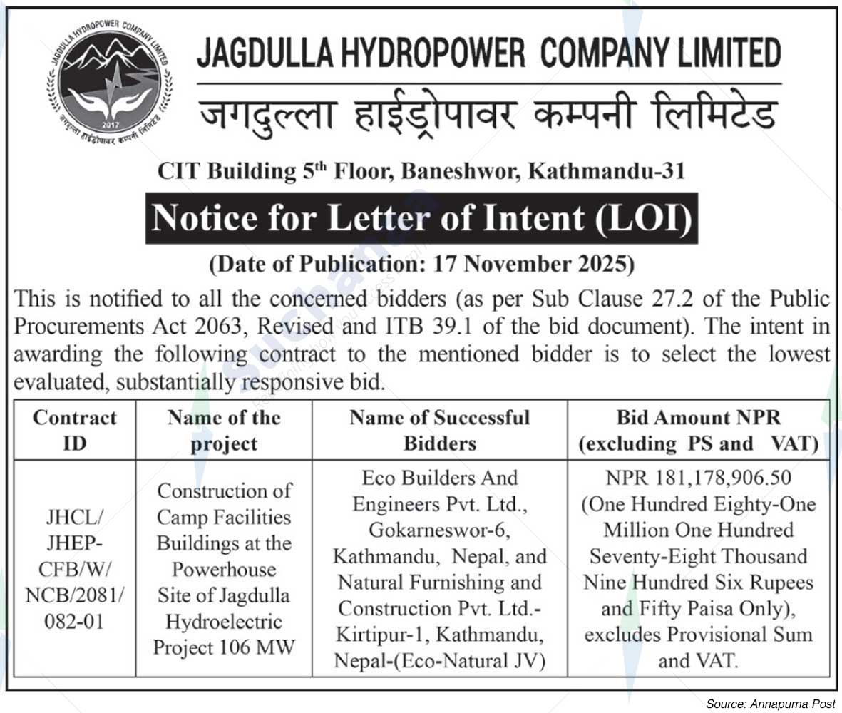 Jagdulla Hydropower Company Limited
