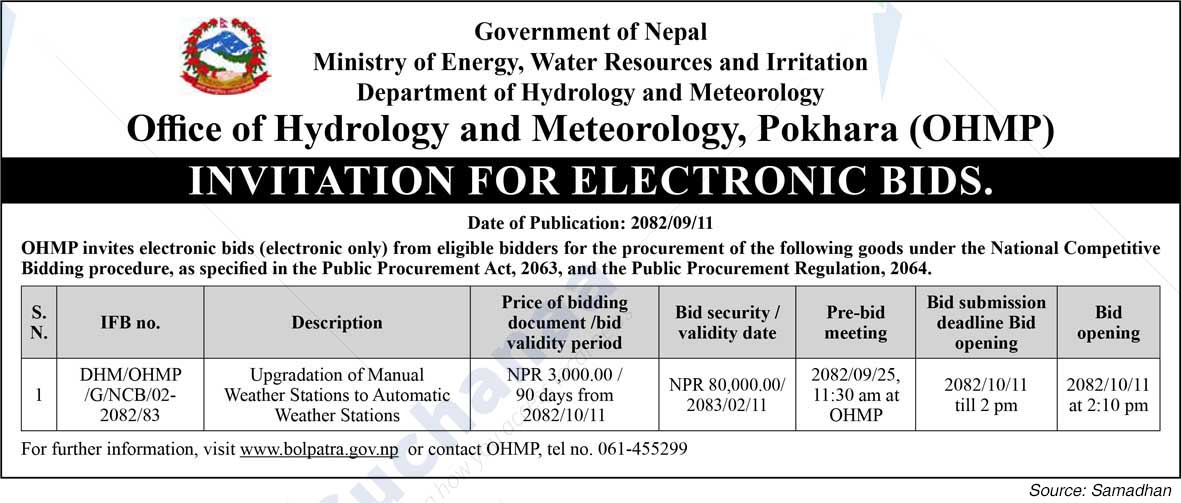 Office of Hydrology and Meteorology, Pokhara (OHMP)