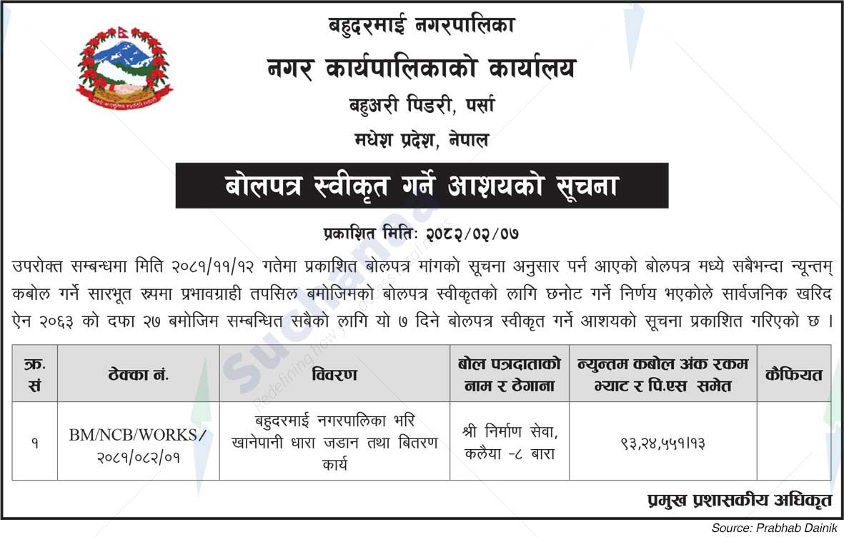 Bahudarmai Municipality