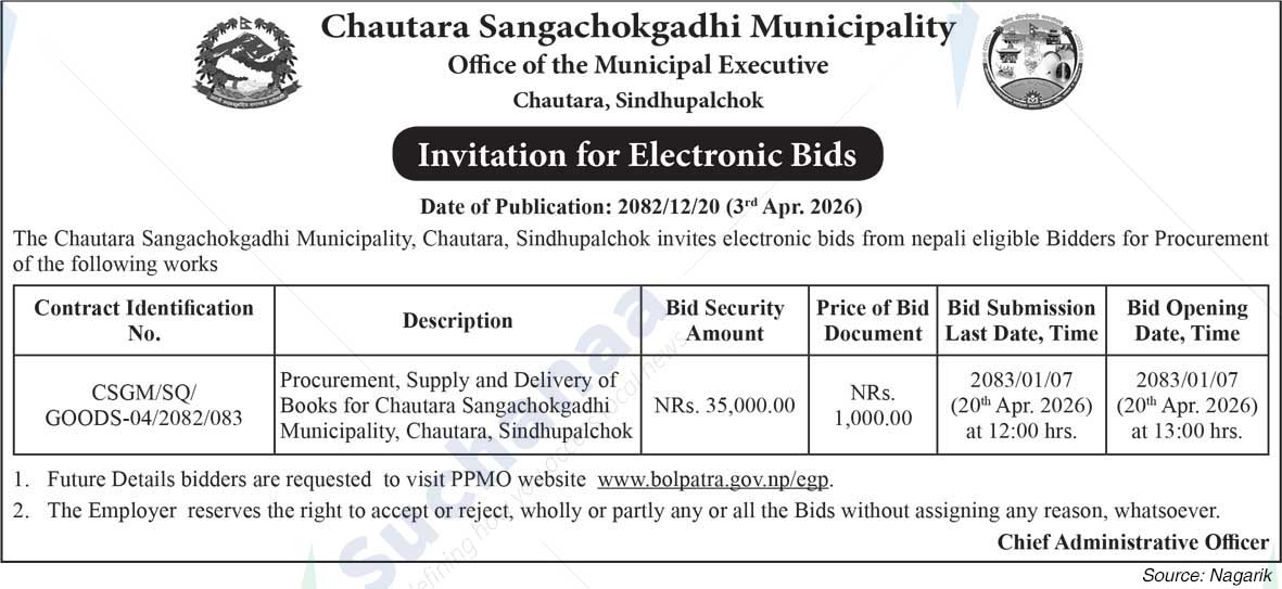Chautara Sangchokgadhi Municipality