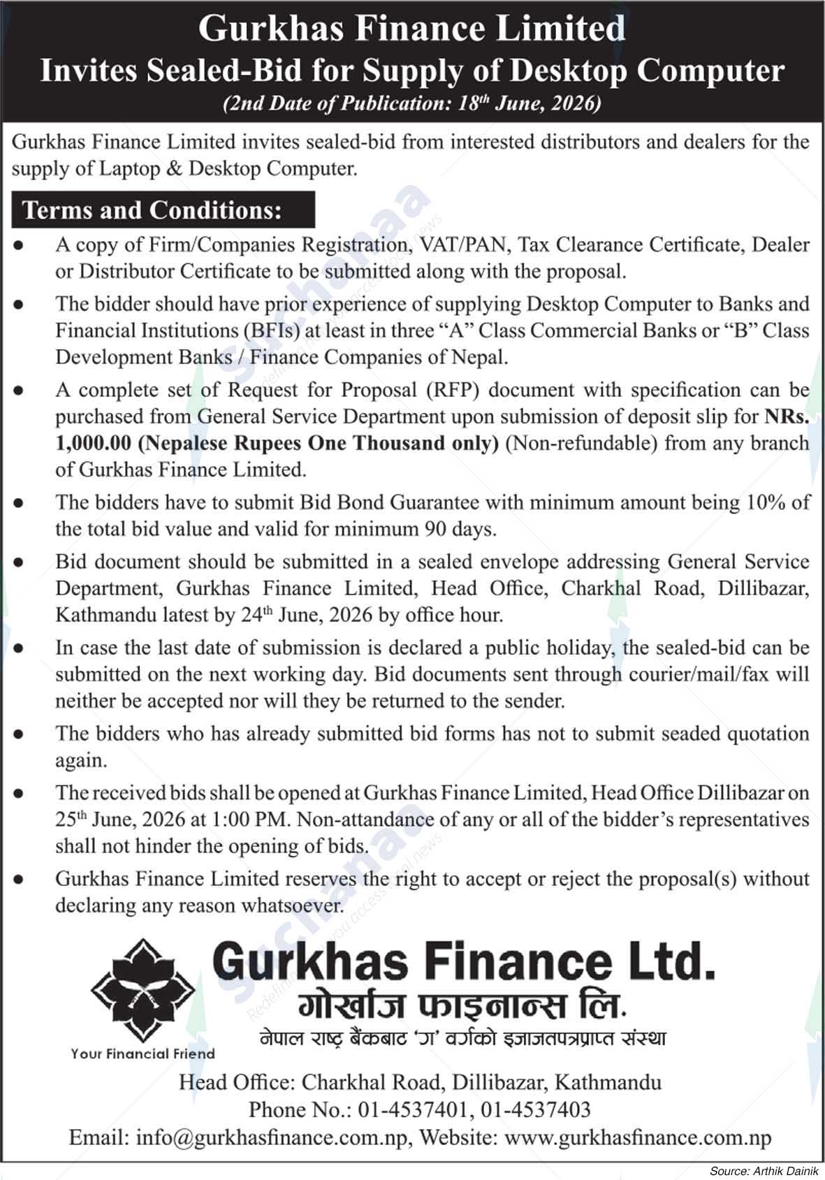 Gurkhas Finance Limited