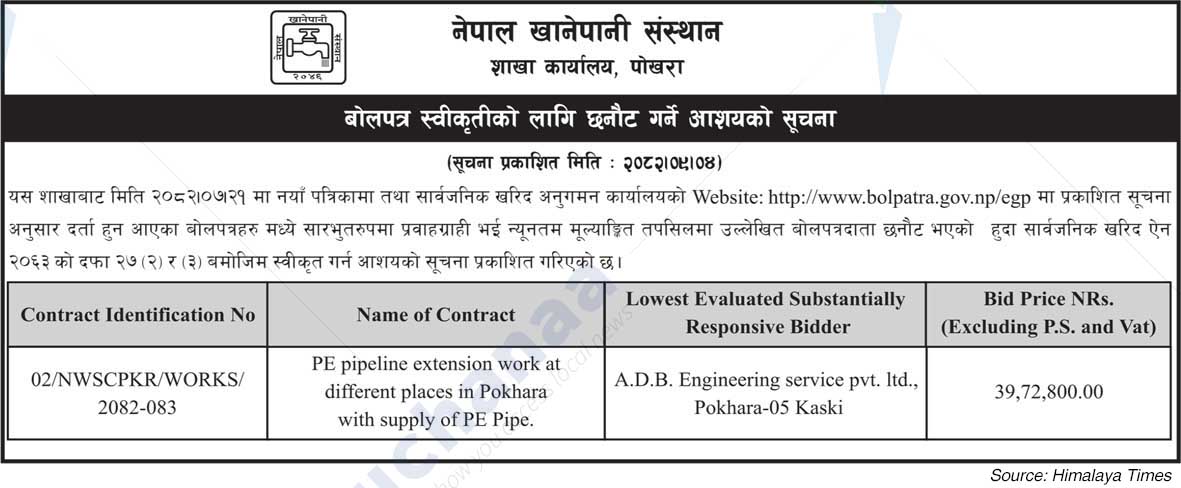 Nepal Water Supply Institute,  Pokhara