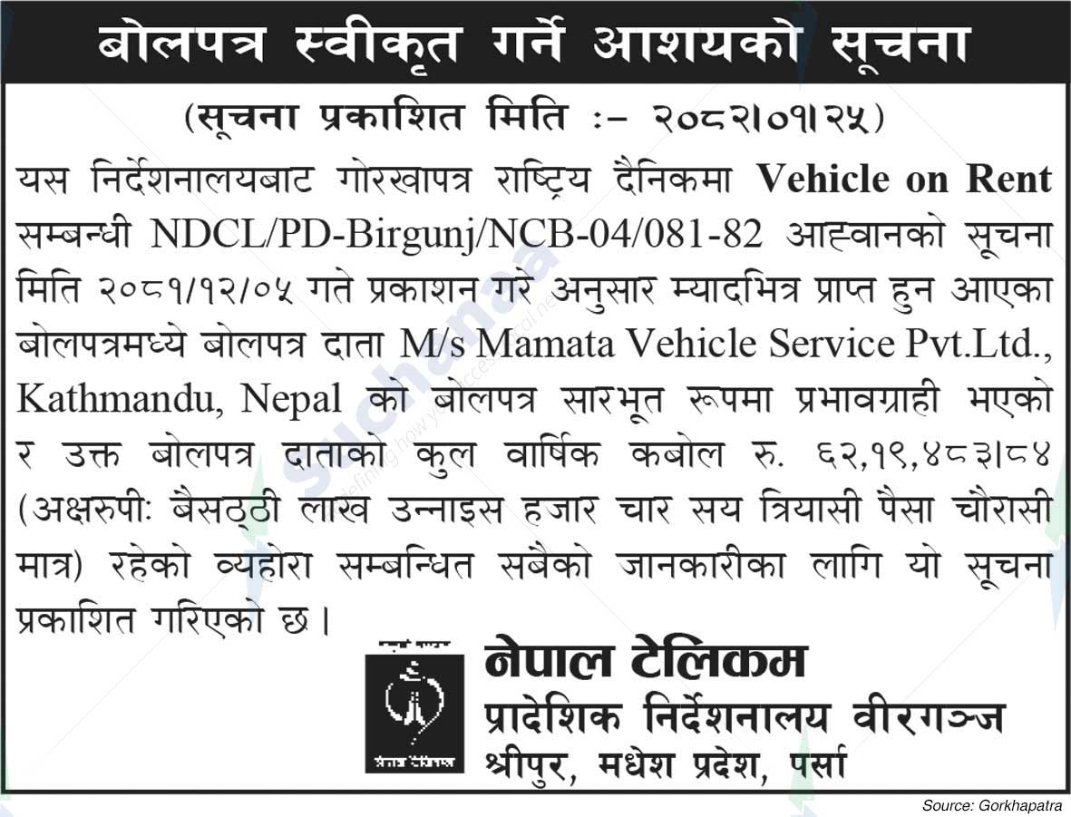 Nepal Doorsanchar Company Limited (NTC)