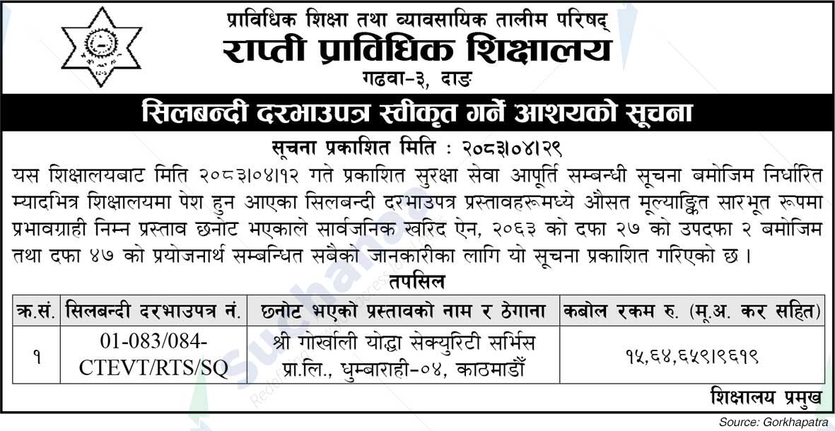 Rapti Technical School