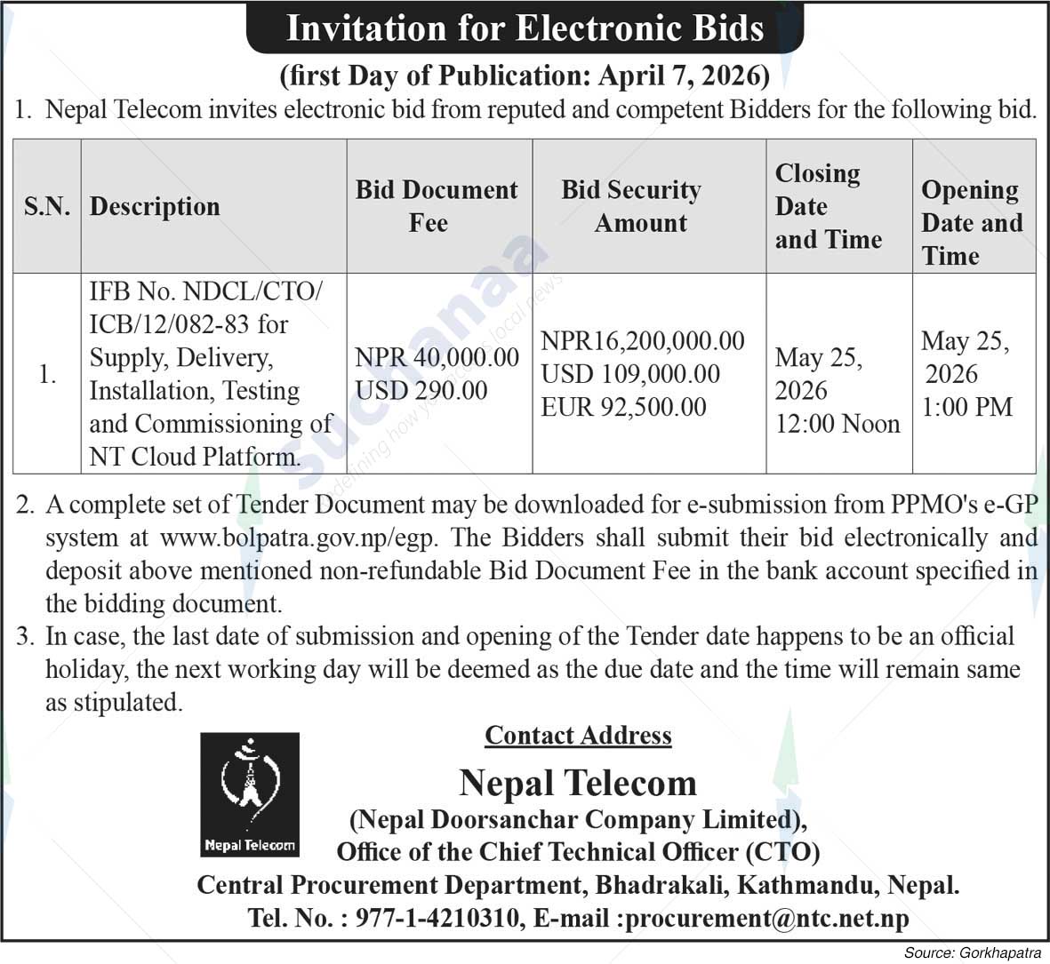 Nepal Doorsanchar Company Limited (NTC)