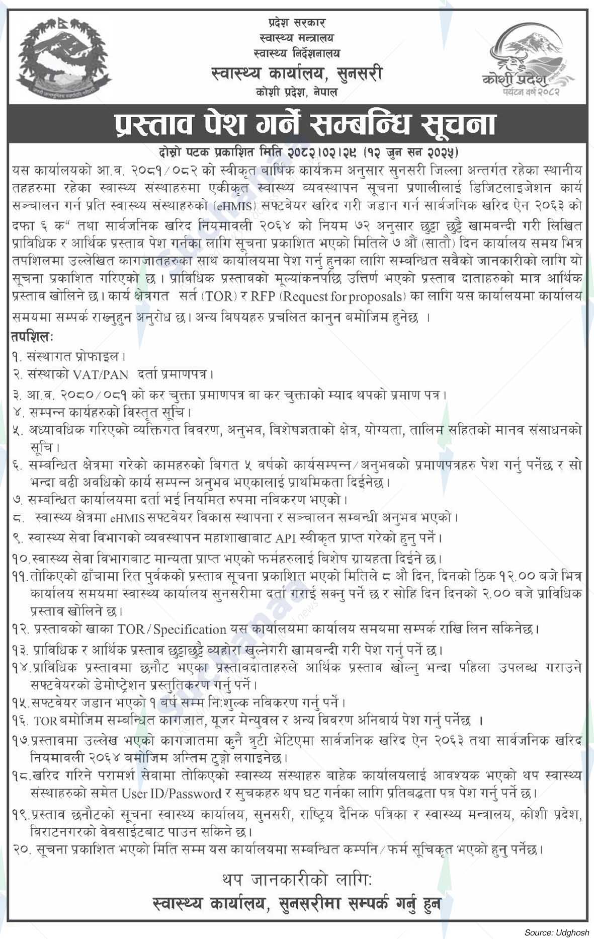 Health Office, Sunsari