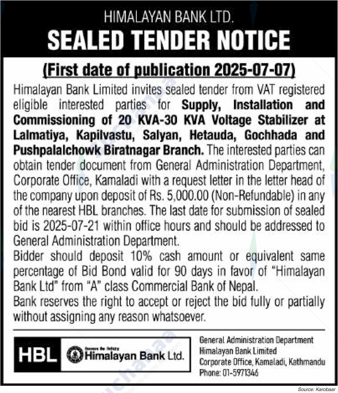 Himalayan Bank Limited