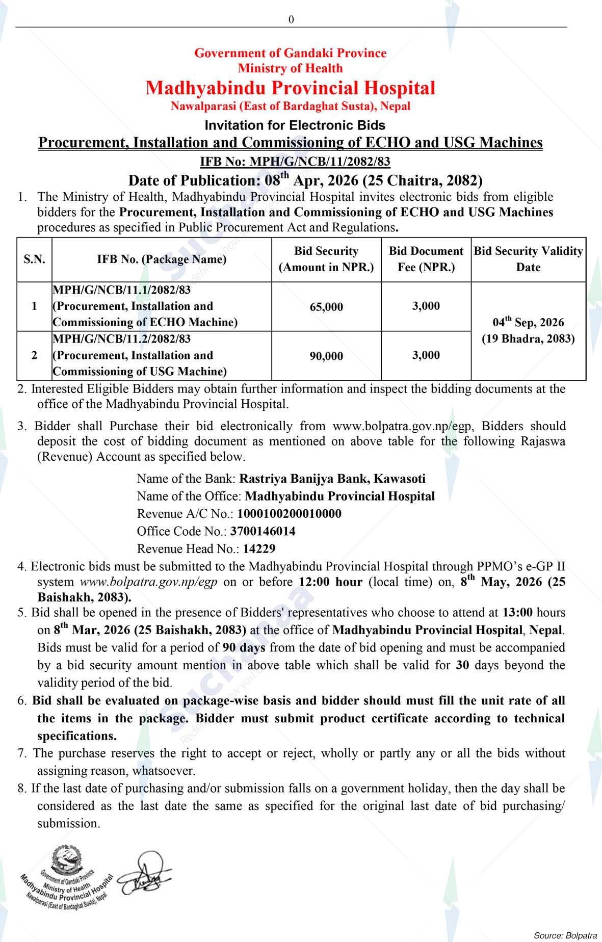 Madhyabindu Provincial Hospital