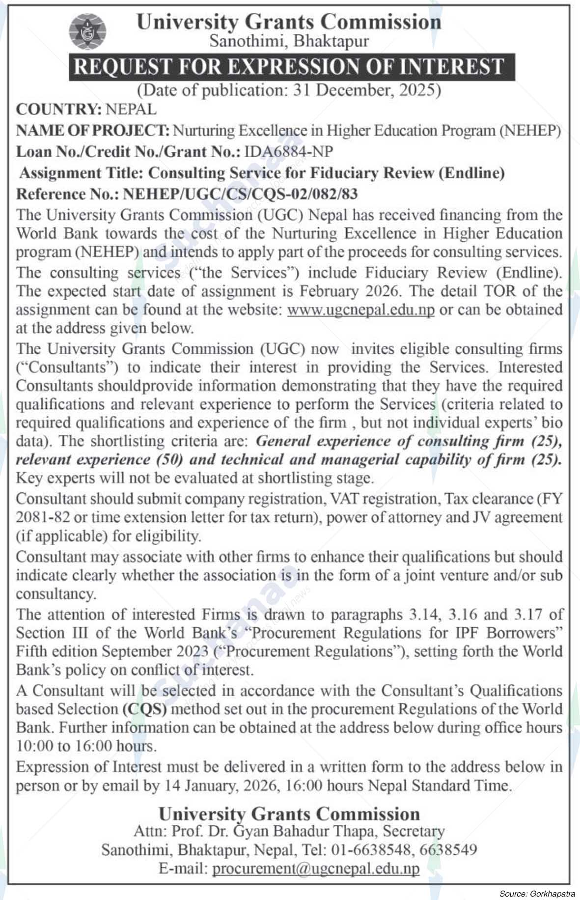 University Grants Commission