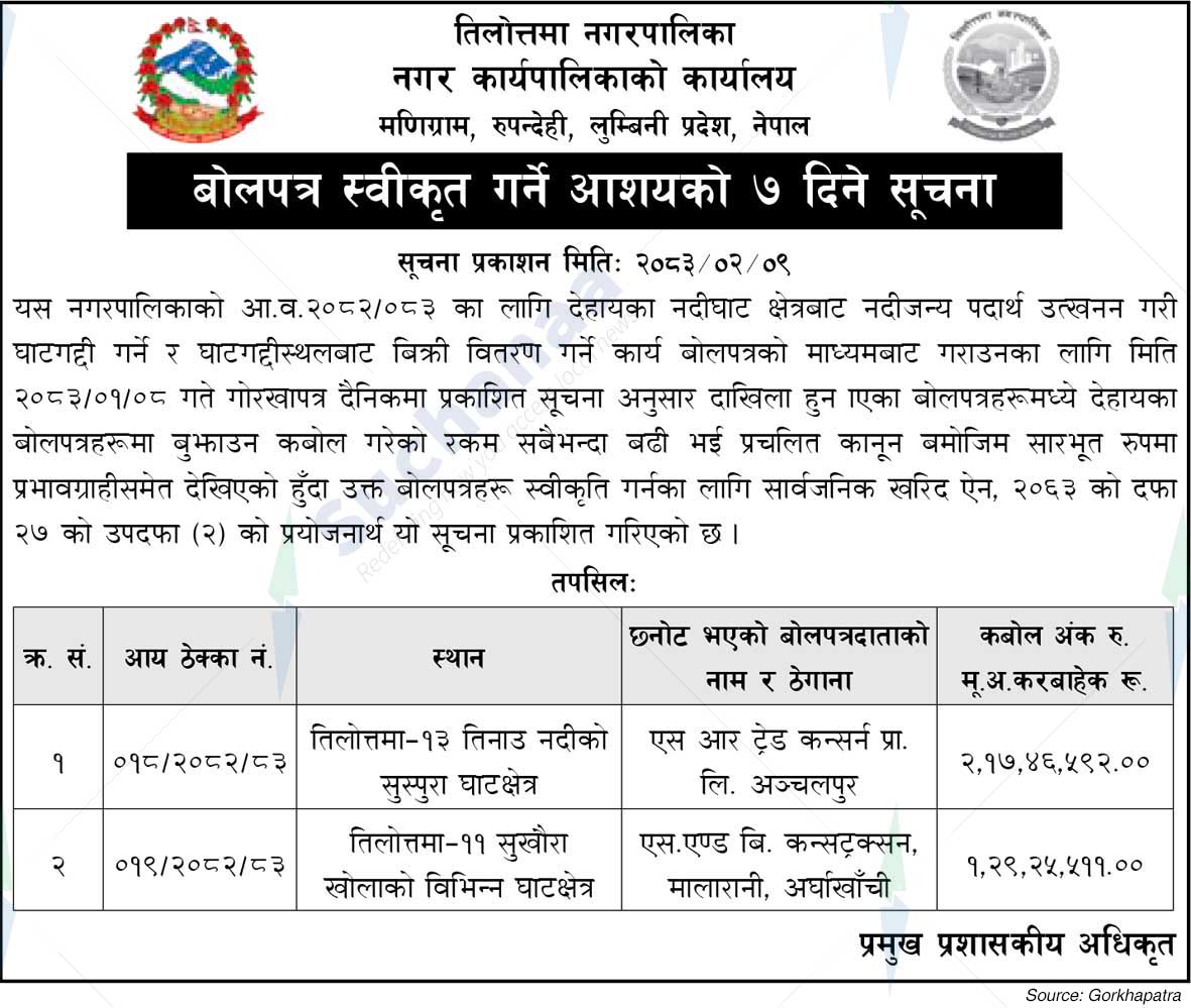 Tilottama Municipality