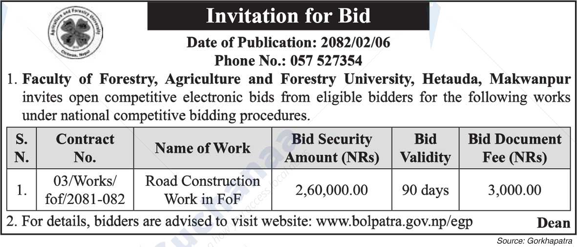 Faculty of Forestry, Agriculture and Forestry University
