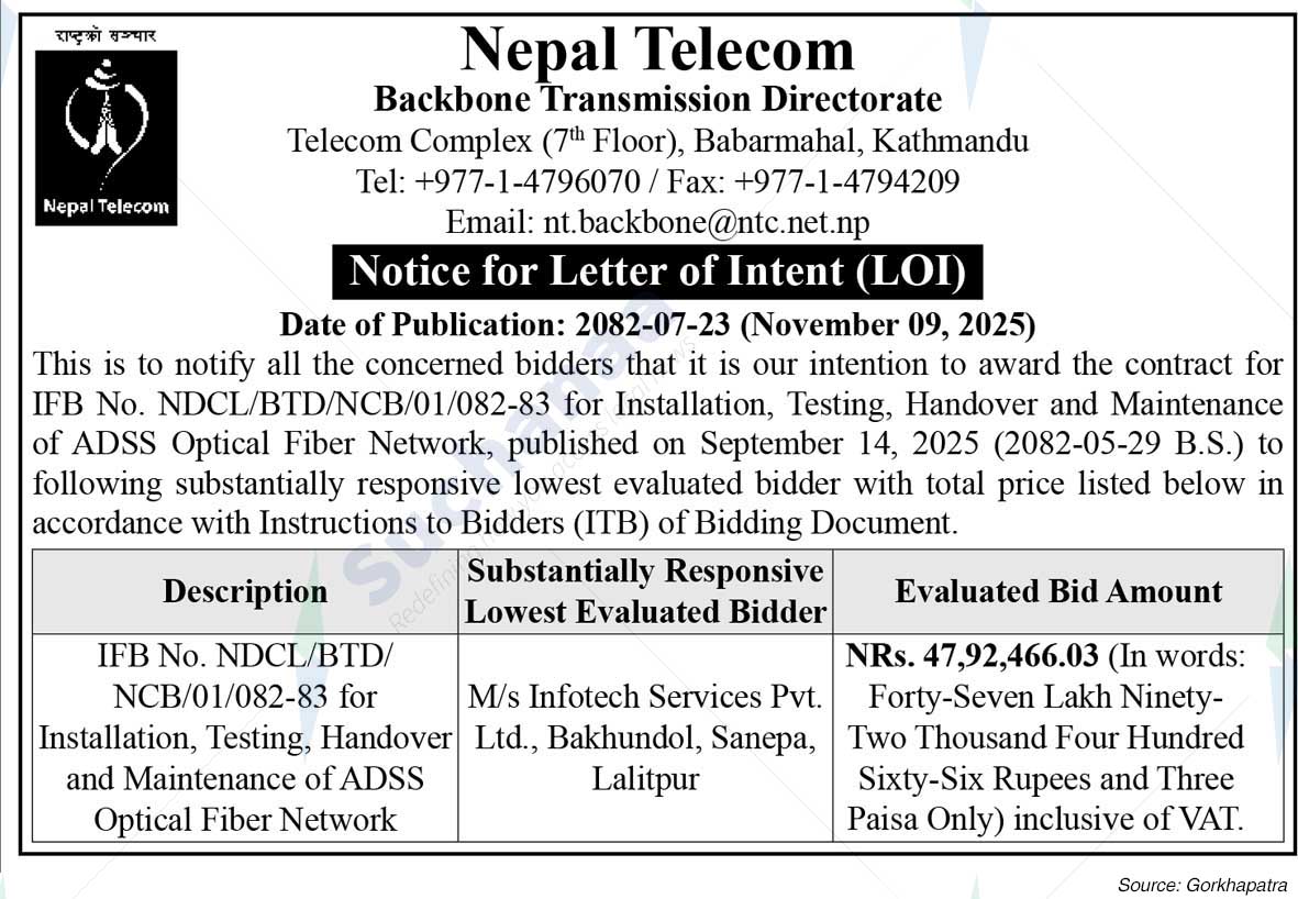 Nepal Doorsanchar Company Limited (NTC)