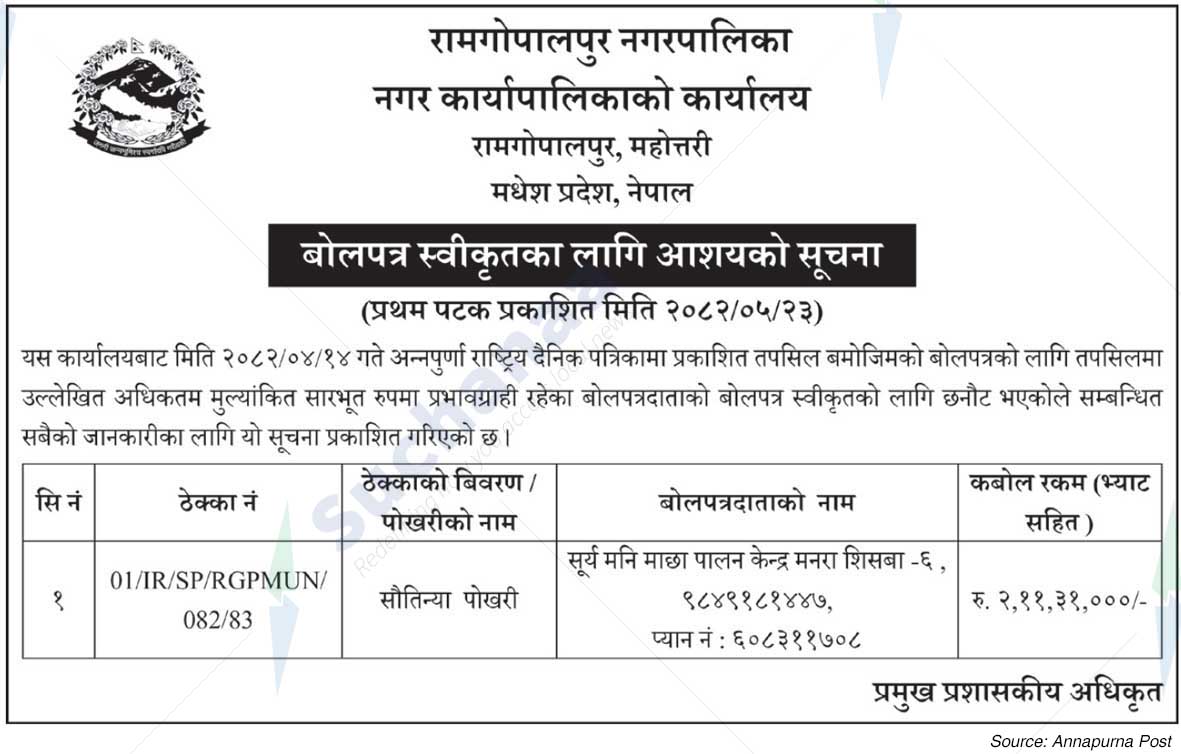 Ram Gopalpur Municipality