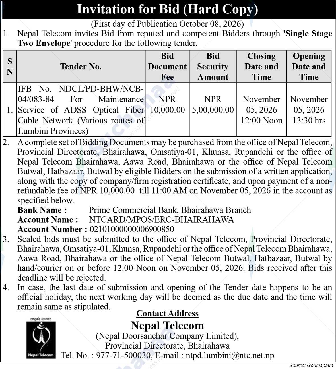 Nepal Doorsanchar Company Limited (NTC), Wireless Service Directorate