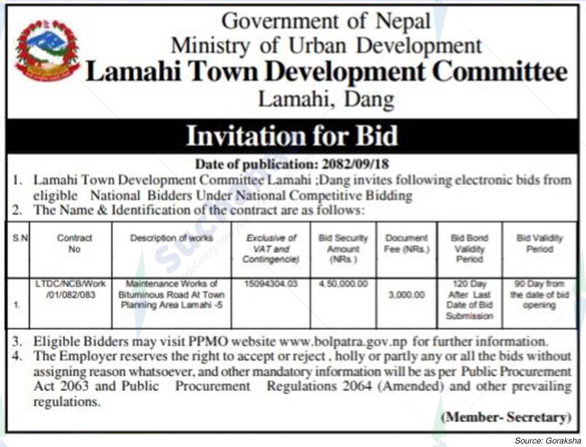 Lamahi Town Development Committee, Lamahi, Dang