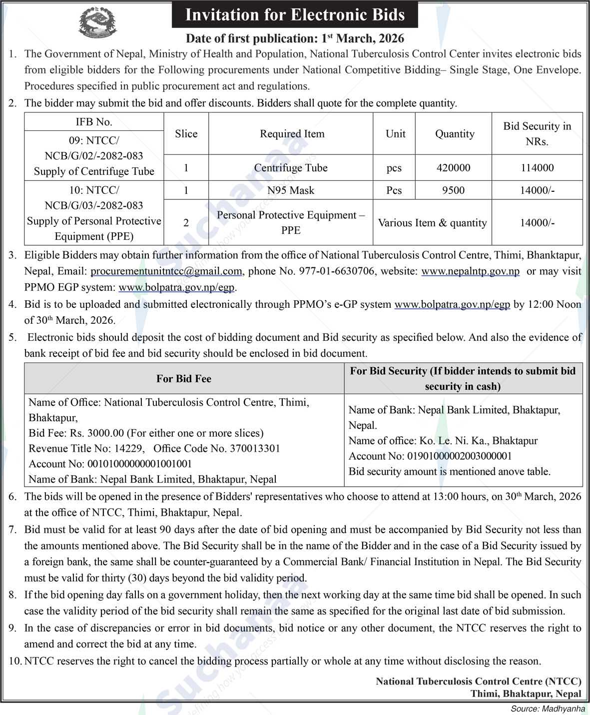 National Tuberculosis Control Center