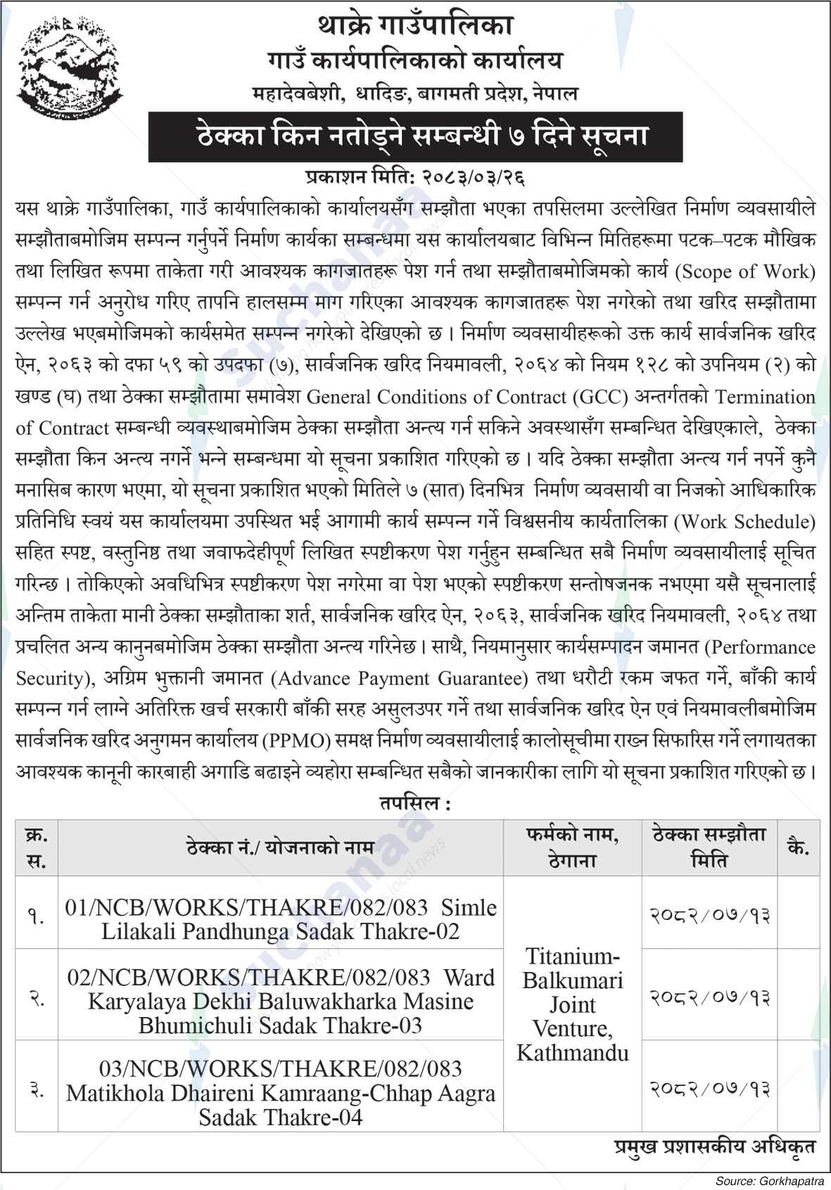 Thakre Rural Municipality