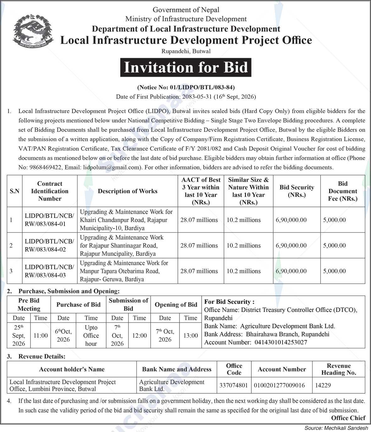 Ministry of Infrastructure Development