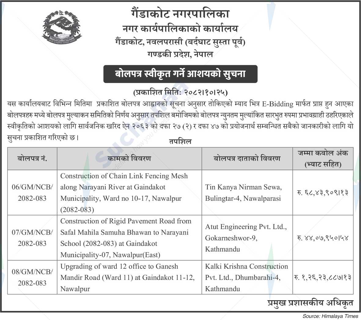 Gaindakot Municipality