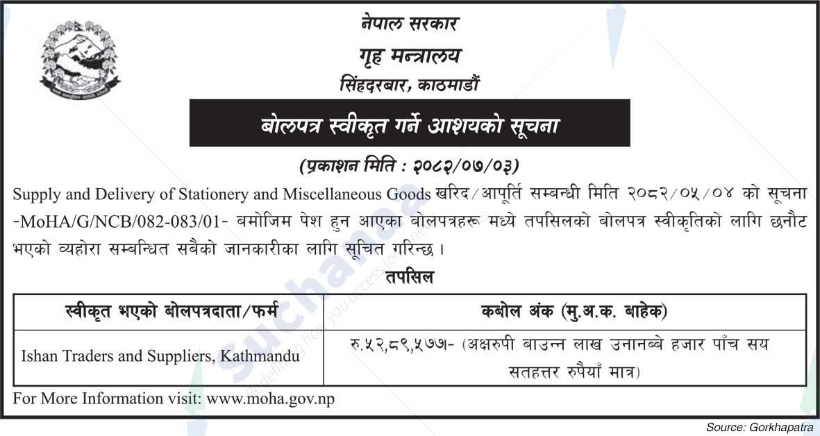 Ministry of Home Affairs