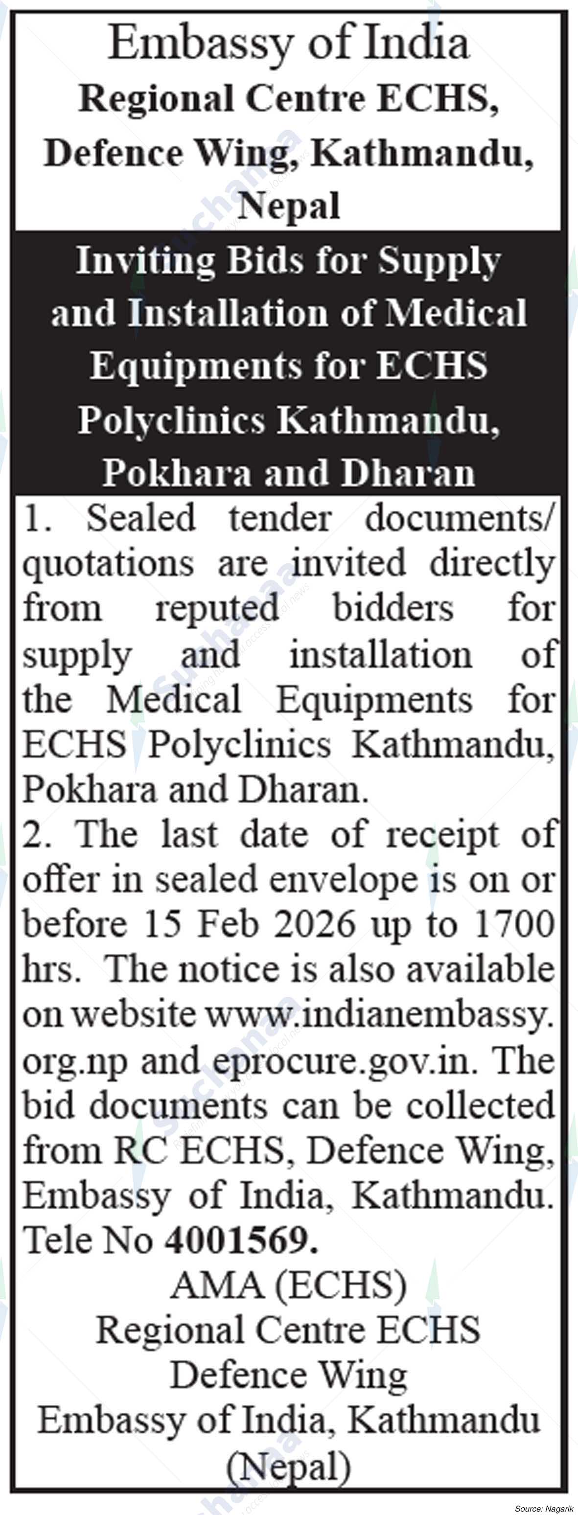 Embassy of India, Defence Wing, Welfare Branch