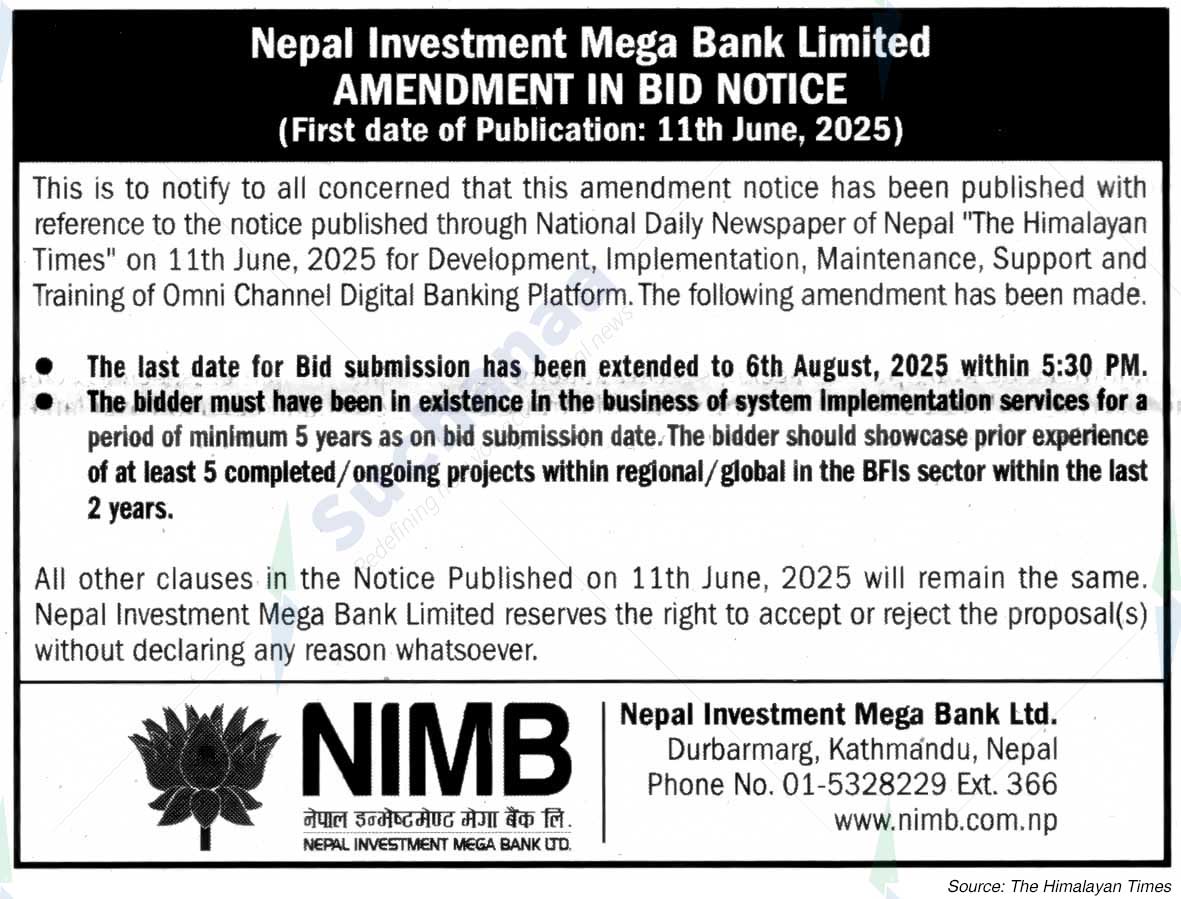 Nepal Investment Mega Bank Ltd. (NIMB)