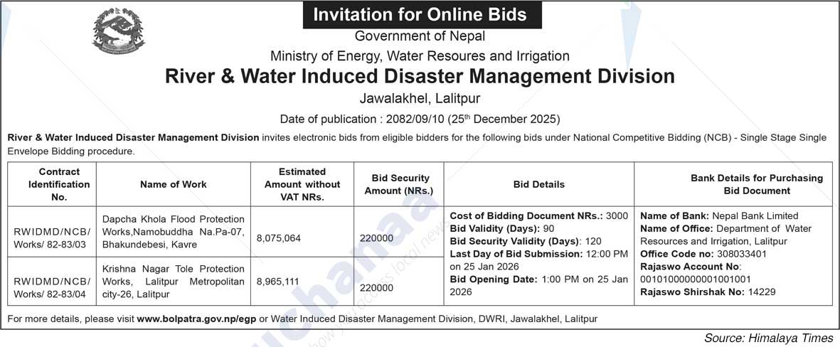 River & Water Induced Disaster Management Division, Jawalakhel